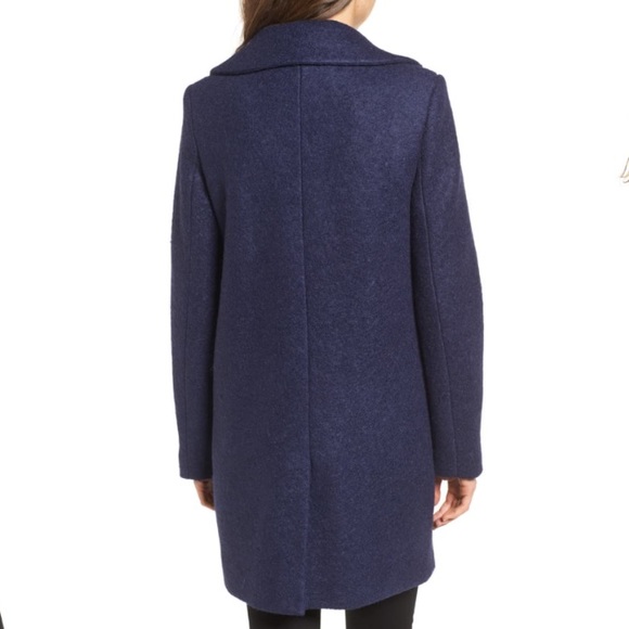 Kenneth Cole New York Wool Blend Bouclé Coat - Picture 3 of 13